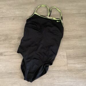Nike Black One-Piece Swimwear